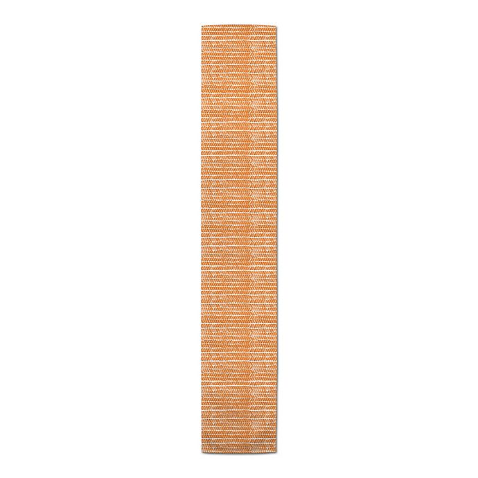 Designs Direct Fall Herringbone 72-Inch Table Runner in Orange