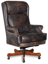 Load image into Gallery viewer, 28&quot; Tucker Executive Swivel Tilt Chair in Old Saddle Fudge Leather
