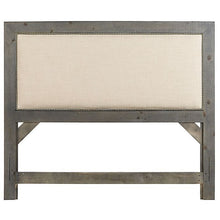 Load image into Gallery viewer, Progressive Furniture Willow Weathered King Upholstered Headboard ONLY 3140AH
