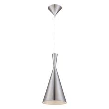 Load image into Gallery viewer, Bronx 1 Light 8 inch Brushed Nickel Pendant Ceiling Light MRM486
