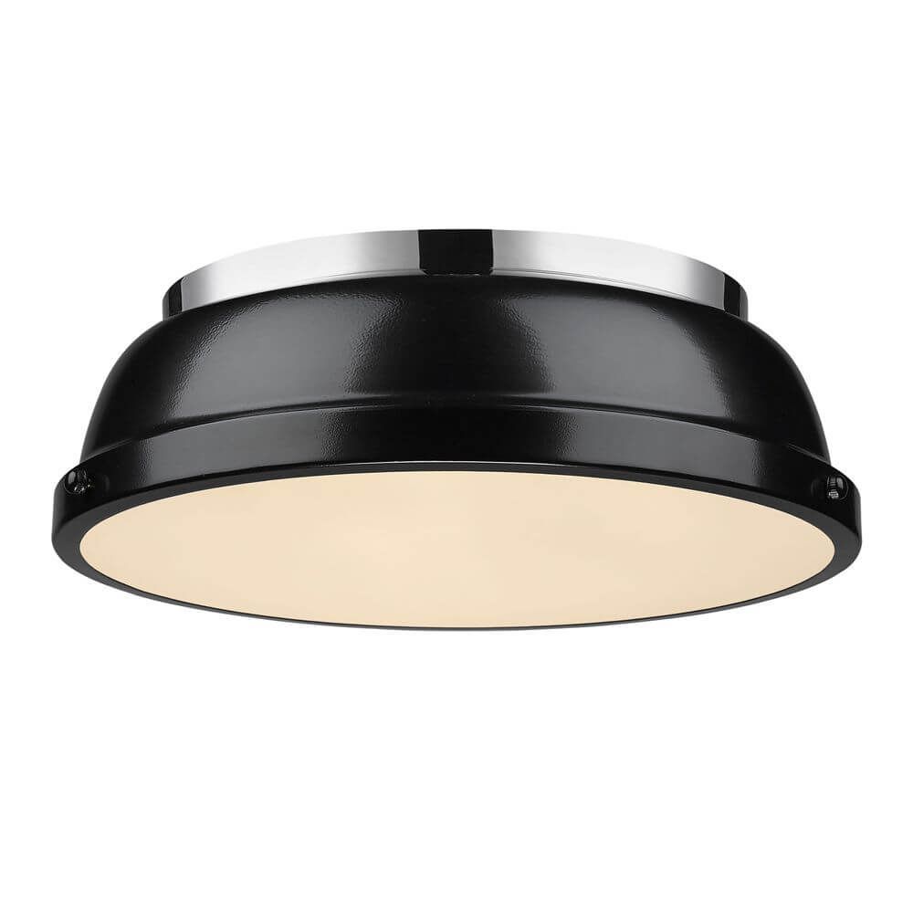 KRAUSS 2-LIGHT 14 INCH SIMPLE DOME FLUSH MOUNT