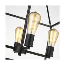 Load image into Gallery viewer, Golden Lighting 2072-4 BLK Wesson 4 Light 21 inch Matte Black Chandelier Ceiling Light 1683CDR
