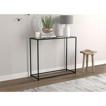 Load image into Gallery viewer, Safdie &amp; Co Glass Console Table - 31L - Black Metal #1639HW
