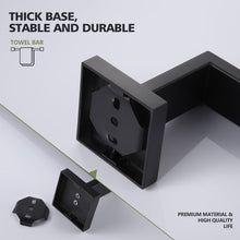 Load image into Gallery viewer, Black Wall Mounted Towel Bar
