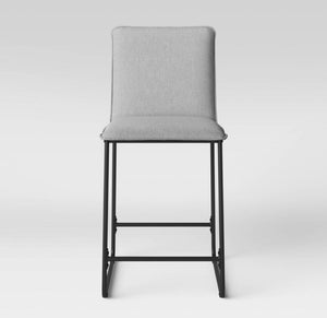 Upholstered Counter Stool with Metal Frame #4114