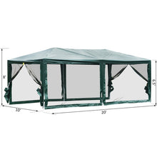 Load image into Gallery viewer, 20 Ft. W x 10 Ft. D Steel Pop-Up Party Tent Canopy 1892CDR
