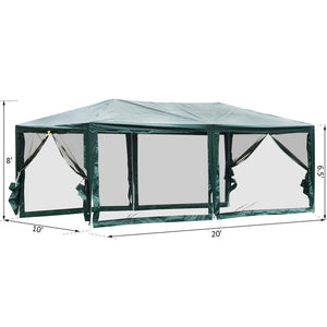 20 Ft. W x 10 Ft. D Steel Pop-Up Party Tent Canopy 1892CDR