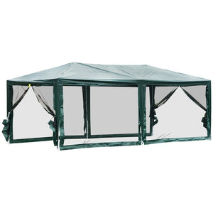 20 Ft. W x 10 Ft. D Steel Pop-Up Party Tent Canopy 1892CDR