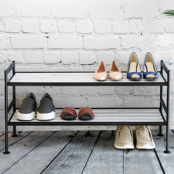20 Pair Stackable Shoe Rack, Set of