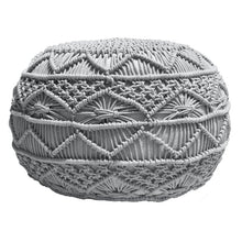 Load image into Gallery viewer, 20&#39;&#39; Wide Round Pouf Ottoman
