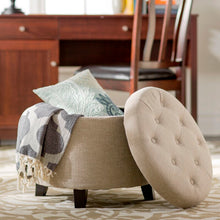 Load image into Gallery viewer, 20&#39;&#39; Wide Tufted Round Storage Ottoman with Storage 2811AH
