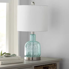 Load image into Gallery viewer, 20&quot; Seafoam Green Table Lamp
