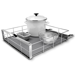 20 inch Pull-Out Kitchen Cabinet Organizer, Heavy-Gauge Steel Frame
