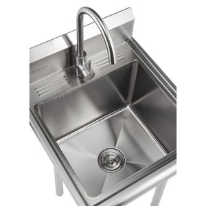 21.5" L x 24" W Free standing Laundry sink with Faucet