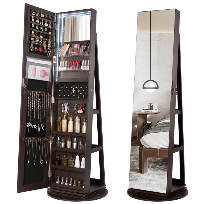 Jewelry Armoire with Mirror