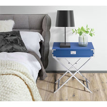 Load image into Gallery viewer, Picket House Furnishings Estelle Nightstand in Glossy Blue *AS-IS*
