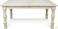 Load image into Gallery viewer, Aberdeen Weathered Worn White Extendable Rectangular Dining Table
