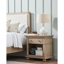 Load image into Gallery viewer, One Drawer Wood Nightstand in Brown
