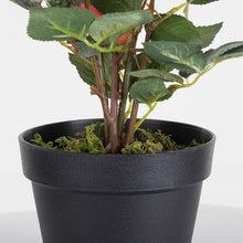 Load image into Gallery viewer, 21&quot; Artificial Red Rose Plant in Pot
