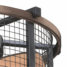Load image into Gallery viewer, 21&quot; Touchet 3 - Blade Caged Ceiling Fan with Remote Control and Light Kit Included #1594HW
