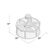 Load image into Gallery viewer, 21&#39;&#39; Allegonde 3 - Blade Caged Ceiling Fan with Remote Control and Light Kit Included
