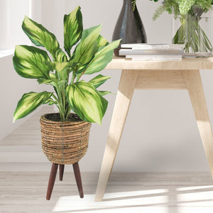 22" Artificial Foliage Plant In Basket 837AH