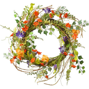 22" PVC and PE Blend Wreath 1144AH