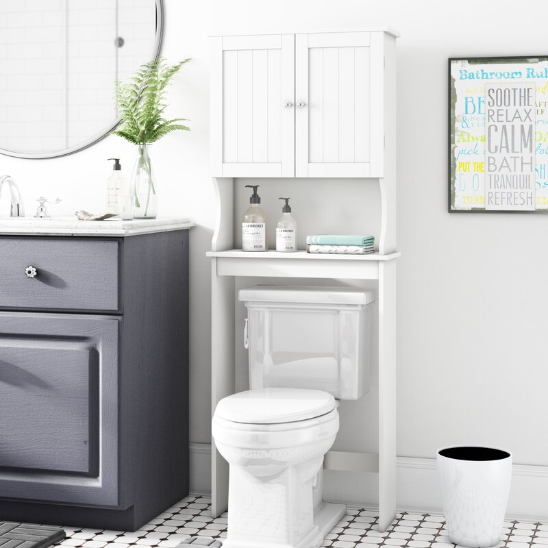 23.75'' W x 62.25'' H x 8.88'' D Over-The-Toilet Storage