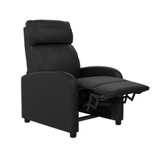 Load image into Gallery viewer, DHP Moyra Pushback Recliner in Black Faux Leather, 7727RR-OB
