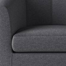Load image into Gallery viewer, Austin 30 inch Wide Transitional Tub Chair in Slate Grey Linen Look Fabric - Simpli Home AXCTUB-003-SGL 1509CDR
