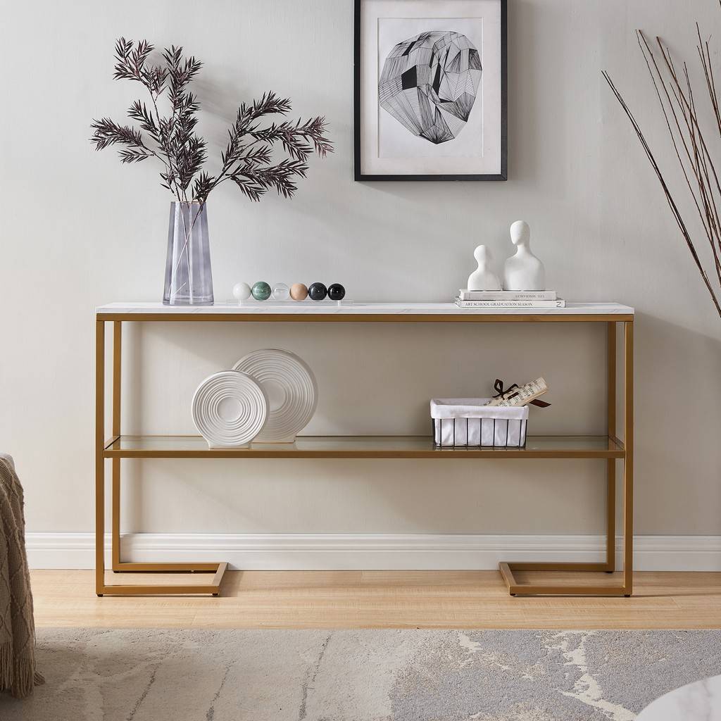 Errol Gold Console Table