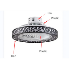 Load image into Gallery viewer, 23&#39;&#39; 7 - Blade LED Flush Mount Ceiling Fan with Remote Control and Light Kit Included
