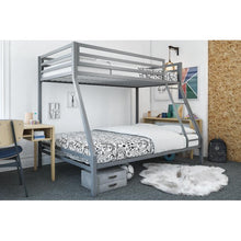 Load image into Gallery viewer, Mainstays Premium Twin over Full Bunk Bed, Multiple Colors

