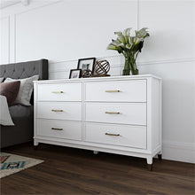 Load image into Gallery viewer, Westerleigh 6 Drawer Dresser in White - 2 Boxes
