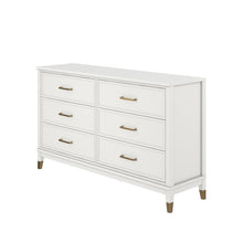Load image into Gallery viewer, Westerleigh 6 Drawer Dresser in White - 2 Boxes
