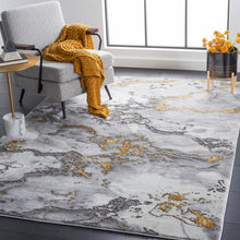 Load image into Gallery viewer, Craft Elouise Abstract Area Rug, 5&#39;3&quot; x 7&#39;6&quot;, Grey/Gold
