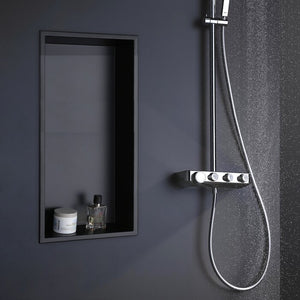24" X 12" Stainless Steel Rectangular Recessed Shower Niche