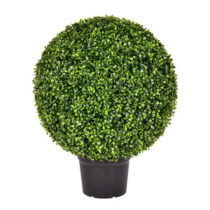 24'' Faux Boxwood Topiary in Pot
