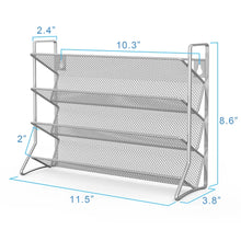 Load image into Gallery viewer, 24 Bottles Of Three-Layer Oblique Spice Rack 2 Pieces Silver
