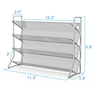 24 Bottles Of Three-Layer Oblique Spice Rack 2 Pieces Silver