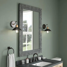 Load image into Gallery viewer, 24 In W. X 36 In H. Framed Rectangular Bathroom Vanity Mirror In Ornate Black
