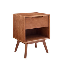 Load image into Gallery viewer, 24&#39;&#39; Tall 1 - Drawer Solid Wood Nightstand in Walnut
