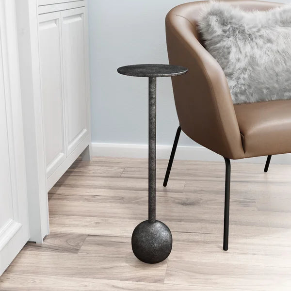 24'' Tall Tray Top Pedestal End Table