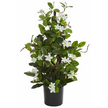 Load image into Gallery viewer, 24&quot; Artificial Flowering Plant in Pot
