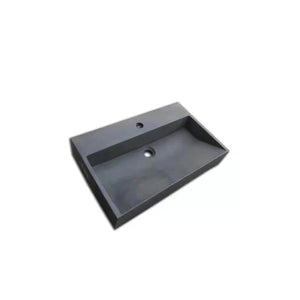 24" Single Bathroom Vanity Top in Gray with Sink