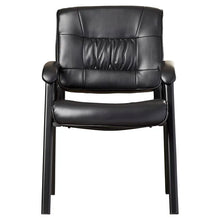 Load image into Gallery viewer, 24&quot; W Leather Seat Waiting Room Chair with Metal Frame
