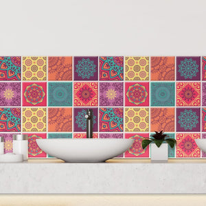 24" x 24" Gel Peel & Stick Mosaic Tile, (Set of 16)