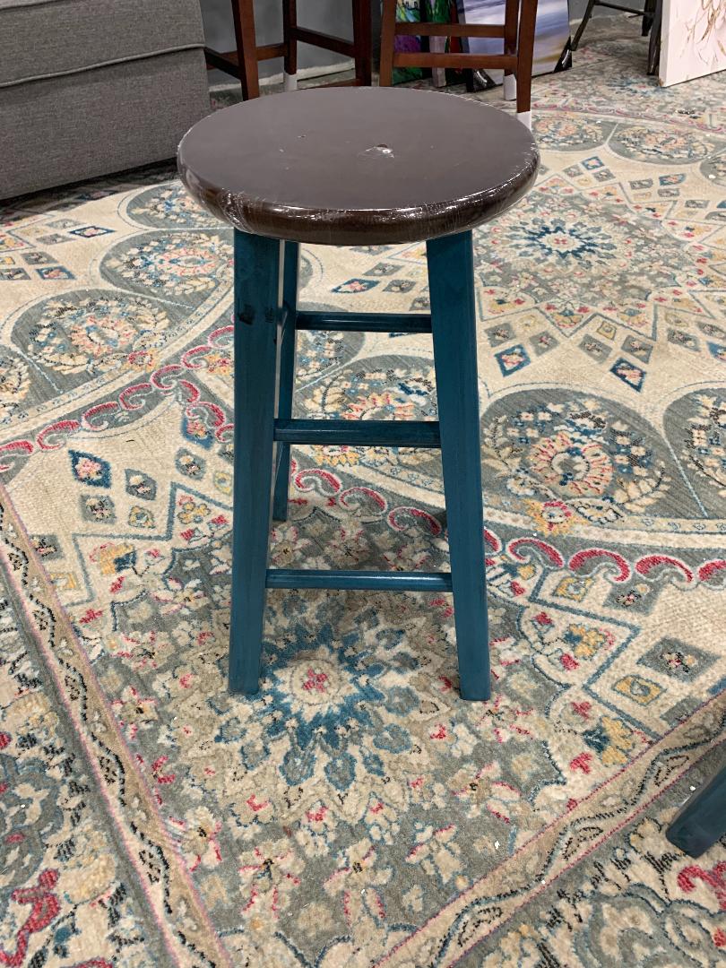 24 inch Ivy counter stool in Light blue