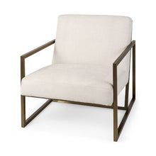 Load image into Gallery viewer, Armelle Cream and Gold Accent Chair

