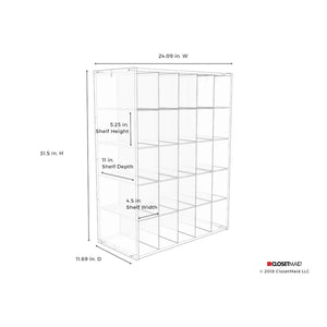 25 Pair Stackable Shoe Rack